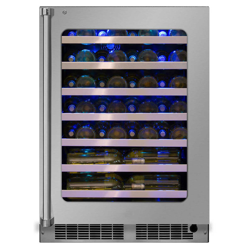 Marvel 48 Bottle Professional High Efficiency Single Zone Built In Wine Refrigerator Wayfair