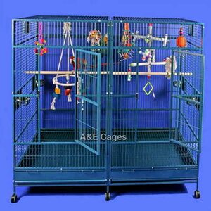 Enormous Double Macaw Bird Cage