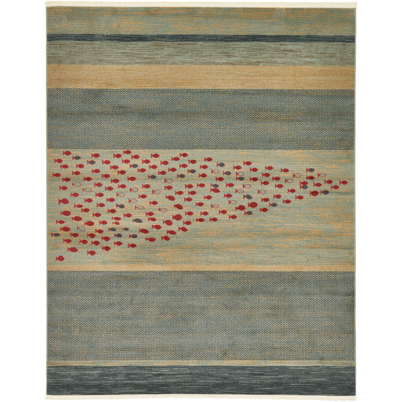 Jan Blue/Red/Beige Area Rug & Reviews AllModern