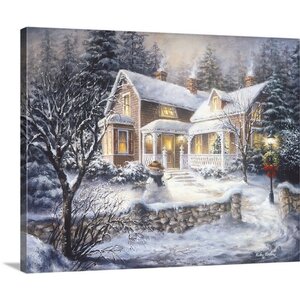 'Winter's Welcome' Painting Print on Wrapped Canvas