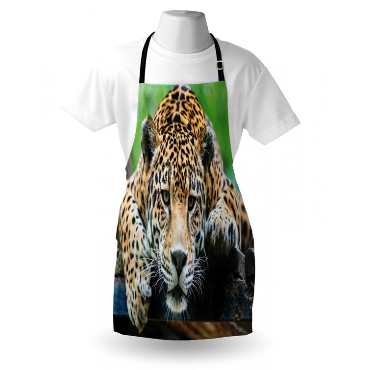 PERSONALISED JUNGLE TIGER CHILDRENS APRON BAKING PAINTING WATER ARTS & CRAFTS 