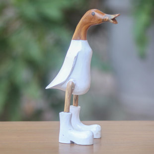 duck wearing boots