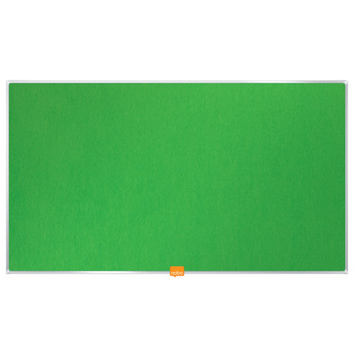 Nobo Widescreen 32-inch Felt Noticeboard, Green
