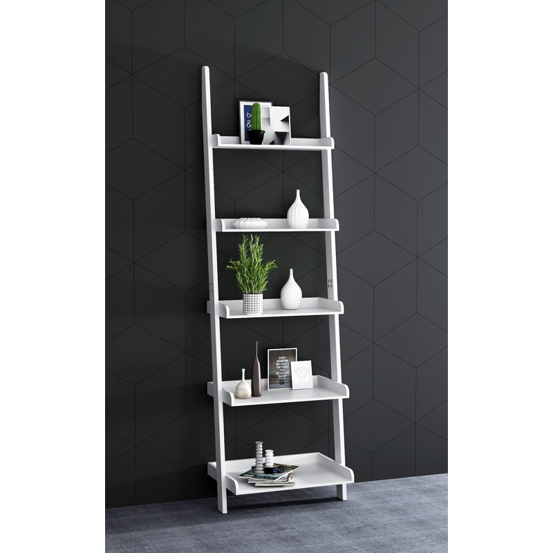 Zipcode Design Ricardo 70 H X 21 63 W Ladder Bookcase Reviews Wayfair
