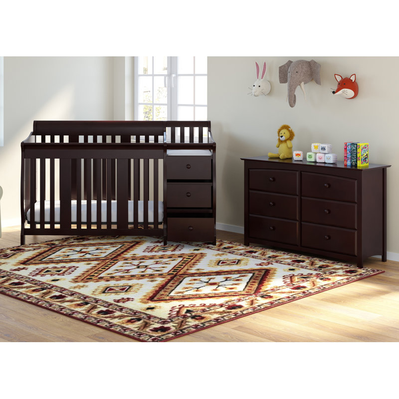 palisades convertible standard crib and changer combo 3 piece nursery furniture set