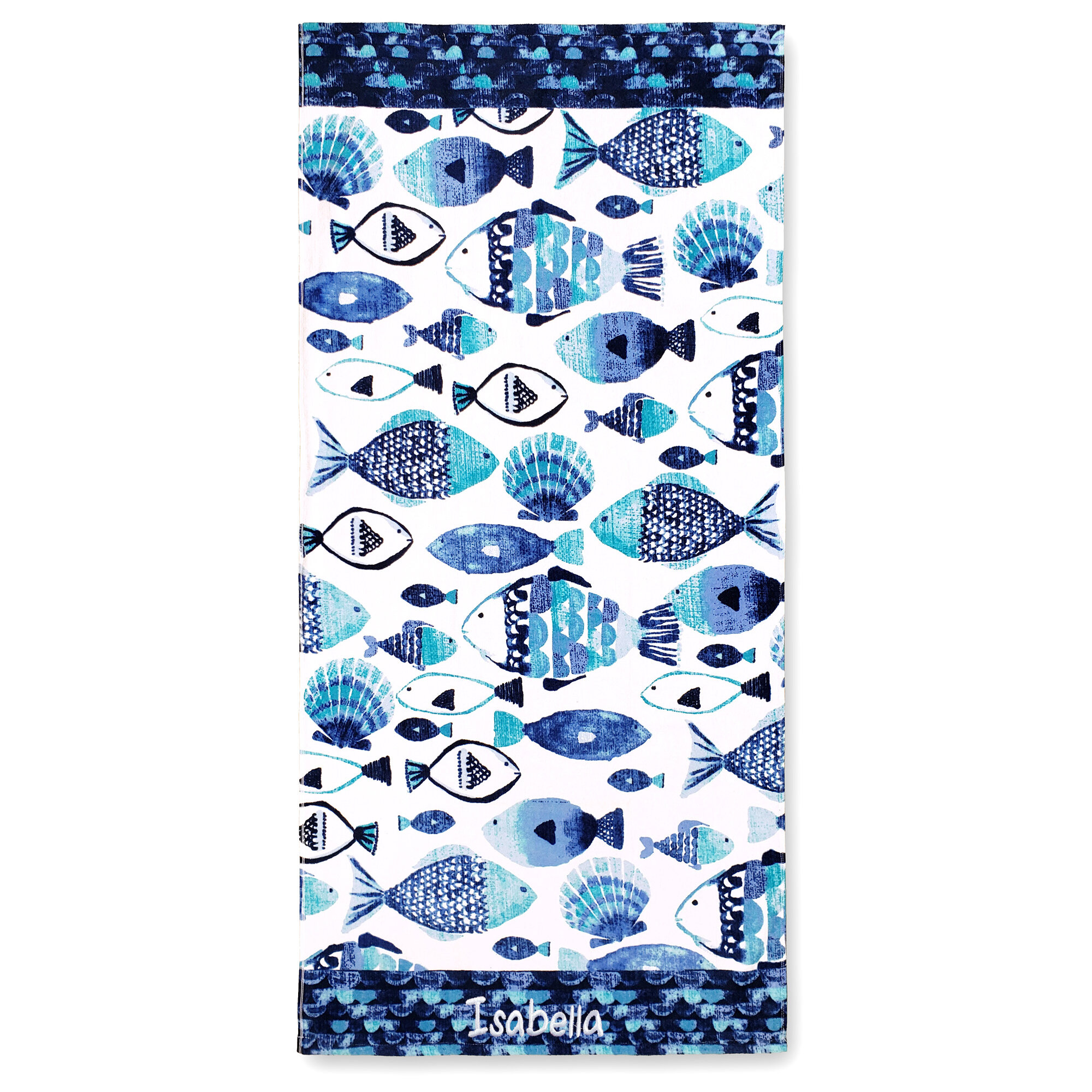 fish beach towel