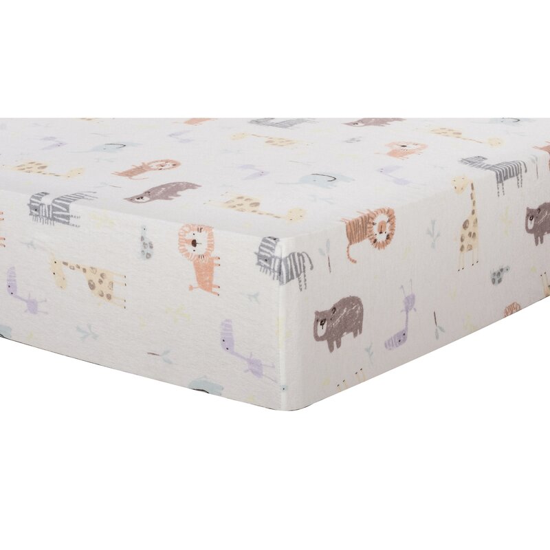 flannel fitted crib sheet