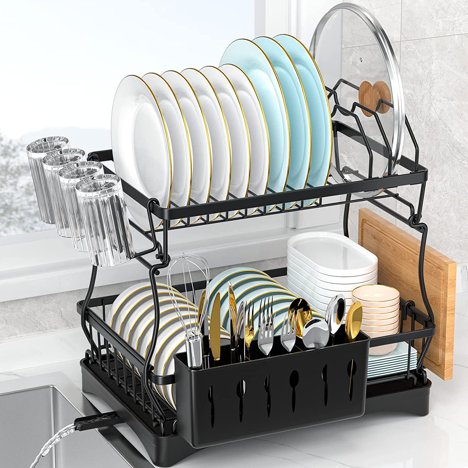YITAHOME Stainless Steel Dish Rack Wayfair