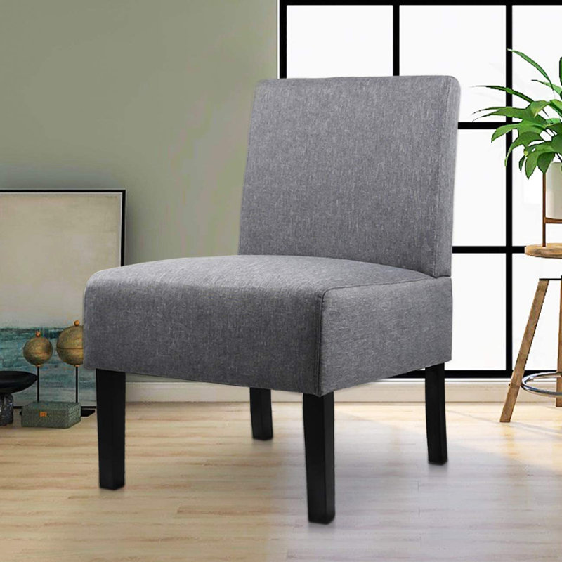 Latitude Run® Modern Fabric Armless Accent Chair ...