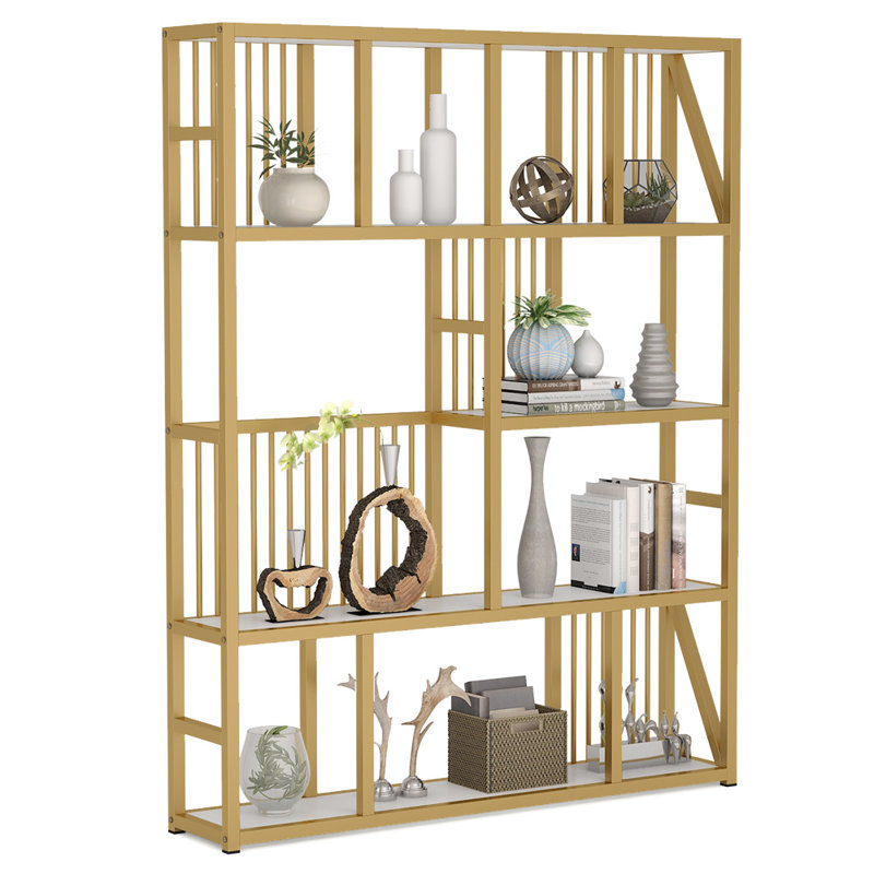 Everly Quinn Banuelos Etagere Bookcase Wayfair