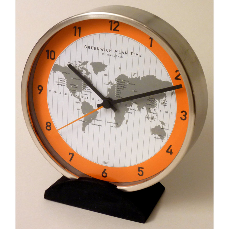 6" Convertible Global Wall Clock