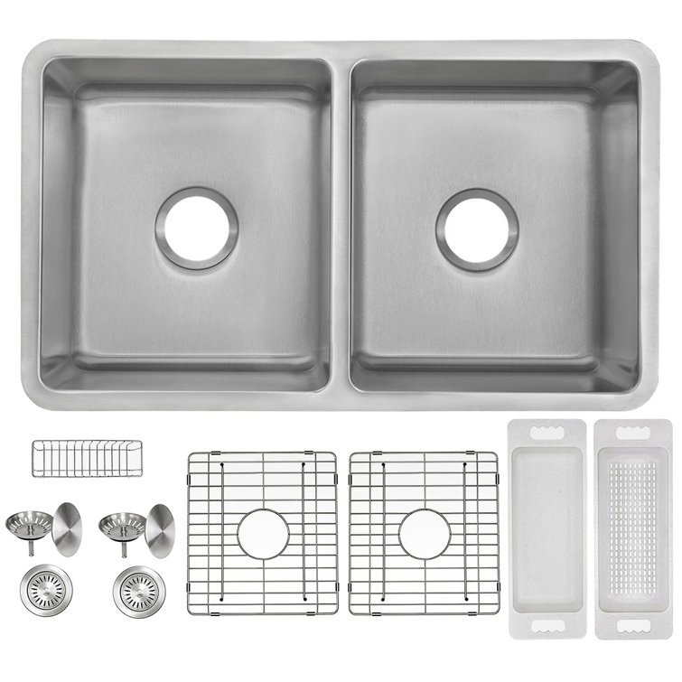 Offset Drain Stainless Steel 32
