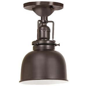 Edgar 1-Light Metal Semi Flush Mount