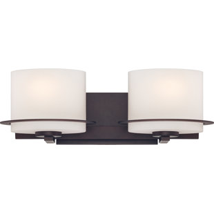 Best Daryl 2-Light Vanity Light By Foundry Select Wall Lights Daryl 2-Light Vanity Light By Foundry Select Wall Lights