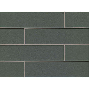 Remy Glass 4" x 16" Glass Field Tile in Metal by
