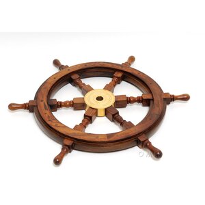 Ship Wheel Sculpture