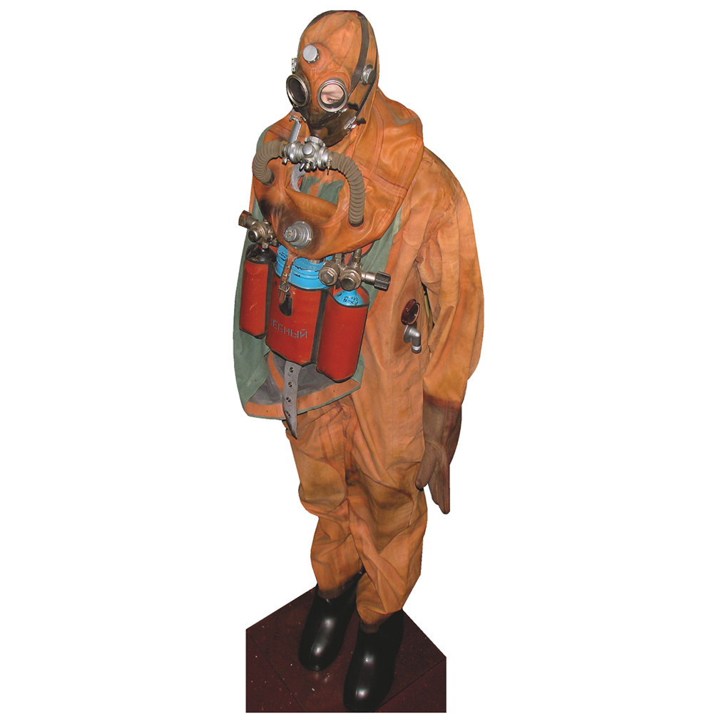 Wet Paint Printing Russian Submarine Escape Suit Cardboard Standup