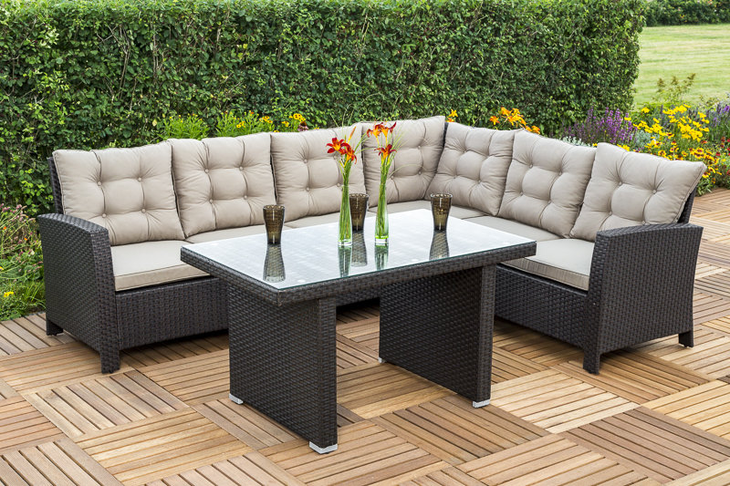 6-Sitzer Lounge Set SALERNO von WILDON HOME Polyrattan