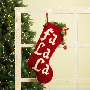 'Fa La La' Hooked Stocking