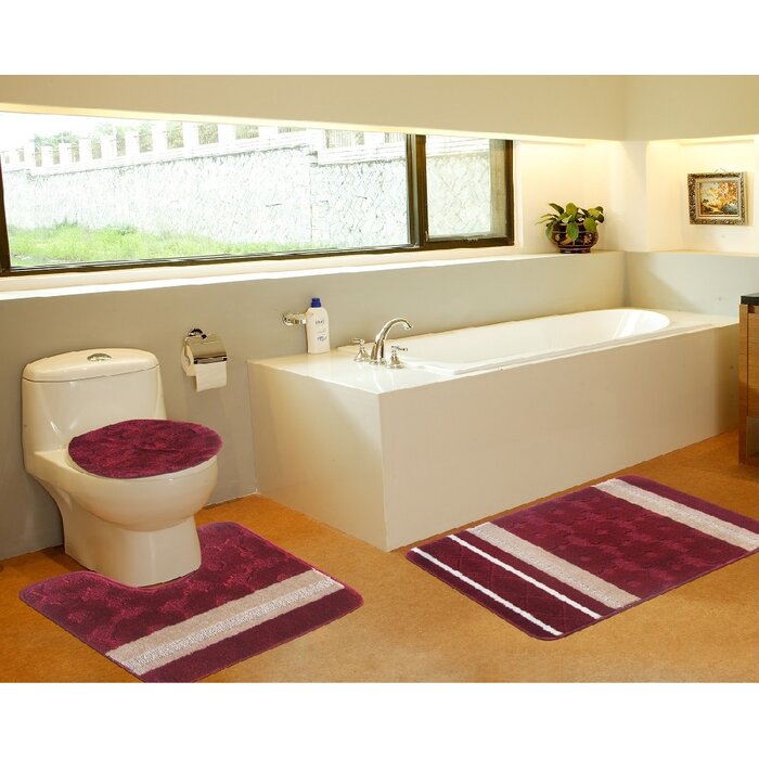 Latitude Run Crestside 3 Piece Bath Mat Set Reviews Wayfair