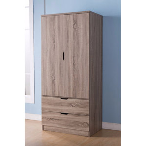 Cianjur Spacious 2 Door Wardrobe Armoire by Ivy Bronx