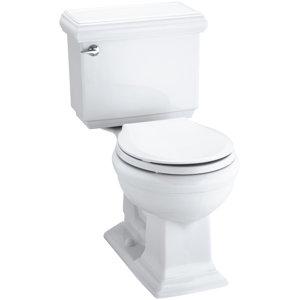 Memoirs Classic Comfort Height Two-Piece Round-Front 1.28 GPF Toilet with Aquapiston Flush Technology and Left-Hand Trip Lever