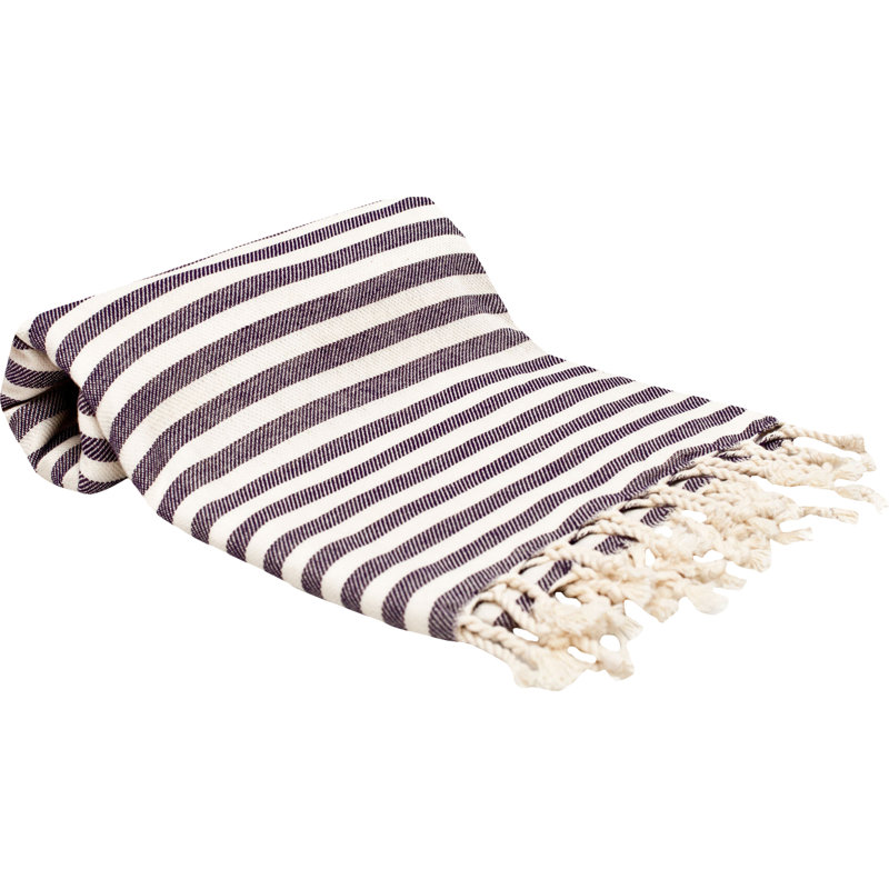 Towels Beachcrest Home Features: Fabric material: 100% Turkish cotton Traditional woven style Ultra soft Multi purpose towel Take up less space Product Type: Beach towel;Bath towel Color: Accent Color: White Material: Turkish cotton Pieces Included: Hypoallergenic: No Antimicrobial: No Weave Type: GSM (Absorbency): 200 Pattern: Striped Personalization: No Age Group: Adult;Child Lightweight: Yes Licensed Product: No Product Care: Cold wash; Hang dry; No bleach Country of Origin: Turkey Theme: Hooded: No Holiday / Occasion: No Holiday Set/Single: Single Piece Made in USA: NoSpefications: Dimensions: Bath Towel: Yes Number of Bath Towels Included: Bath Towel Length - Top to Bottom: 75 Bath Towel Width - Side to Side: 35 Bath Towel Thickness: 0.5 Bath Sheet: No Number of Bath Sheets Included: Bath Sheet Length - Top to Bottom: Bath Sheet Width - Side to Side: Bath Sheet Thickness: Fingertip Towel: No Number of Fingertip Towels Included: Fingertip Towel Length - Top to Bottom: Fingertip Towel Width - Side to Side: Fingertip Towel Thickness: Hand Towel: No Number of Hand Towels Included: Hand Towel Length -Top to Bottom: Hand Towel Width - Side to Side: Hand Towel Thickness: Washcloth: No Number of Washcloths Included: Washcloth Length - Top to Bottom: Washcloth Width - Side to Side: Washcloth Thickness: Overall Product Weight: 1Assembly: Warranty: Product Warranty: 15 Day Color: Purple