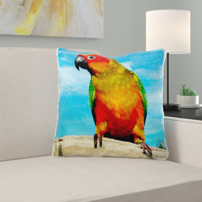 East Urban Home Sun Conure Square Pillow Cover Wayfair
