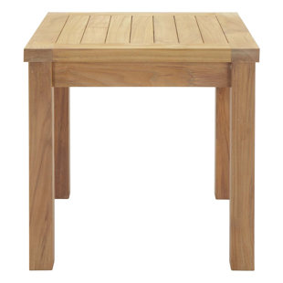 Outdoor Side Tables Joss Main Elaina Solid Wood Side Table