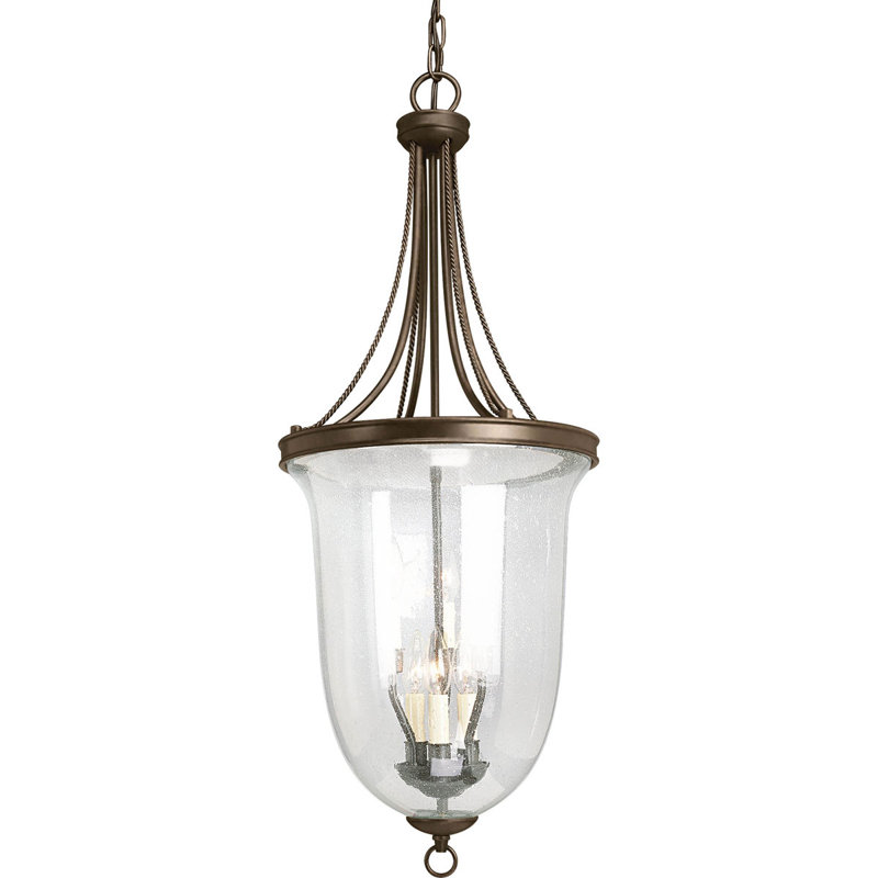 Progress Lighting Seeded Gl 6 Light Foyer Pendant Wayfair Seeded Gl 6 Light Foyer Pendant