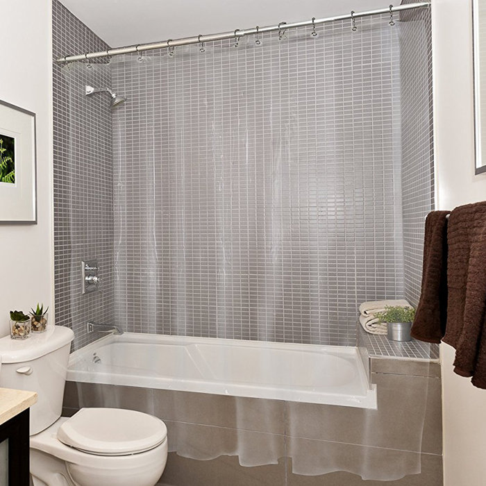 Symple Stuff Bath Vinyl Single Shower Curtain Liner Wayfair Ca