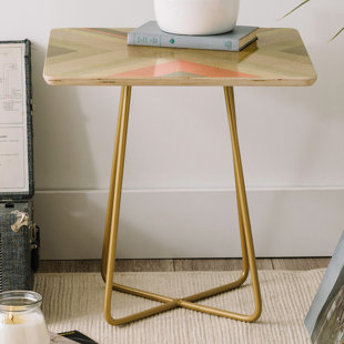 Iveta Abolina Matcha Chevron Square End Table by East Urban Home Looking for