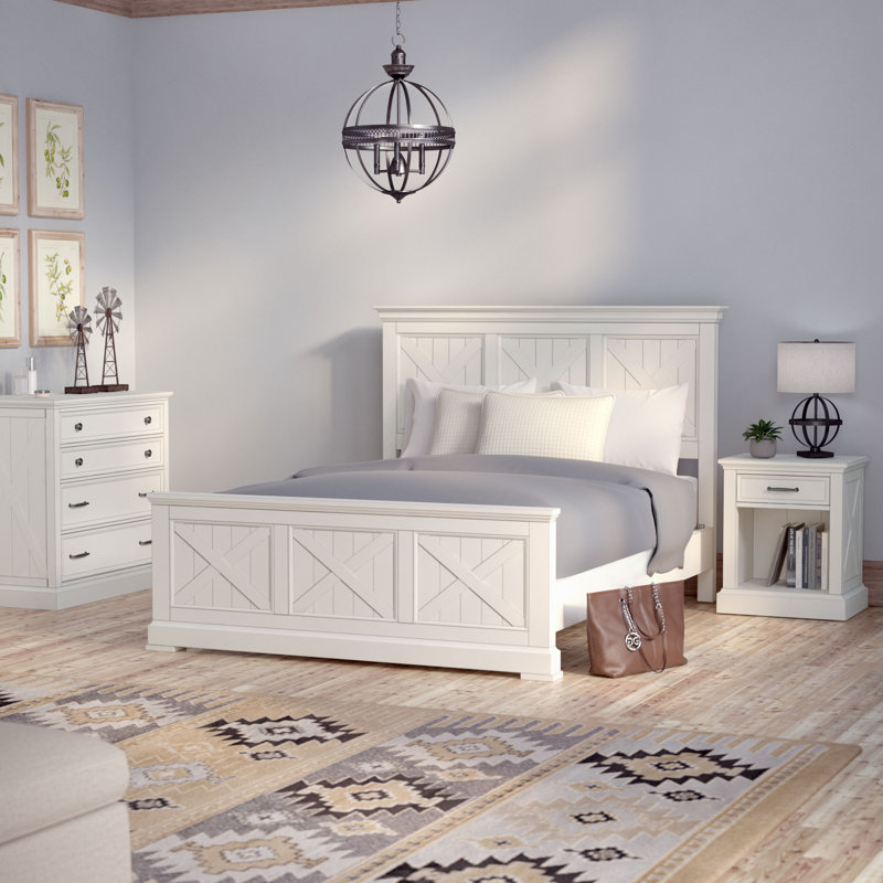 Laurel Foundry Modern Farmhouse Moravia Solid Wood Standard 3 Piece Bedroom Set Reviews