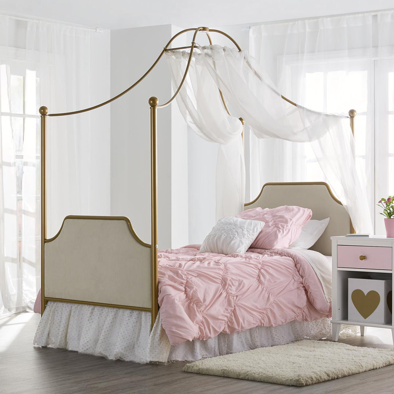 August Twin Canopy Bed & Reviews Joss & Main - August Twin Canopy Bed & Reviews Joss & Main