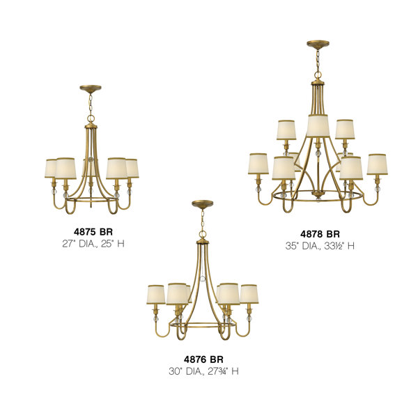 Hinkley Lighting Morgan 5 Light Shaded Classic Traditional Chandelier Perigold