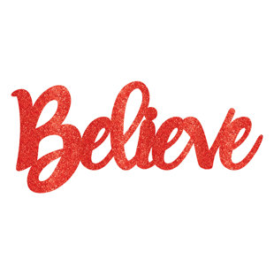 believe wooden christmas blocks