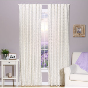 Confetti Polka Dots Semi-Sheer Rod Pocket Curtain Panels (Set of 2)