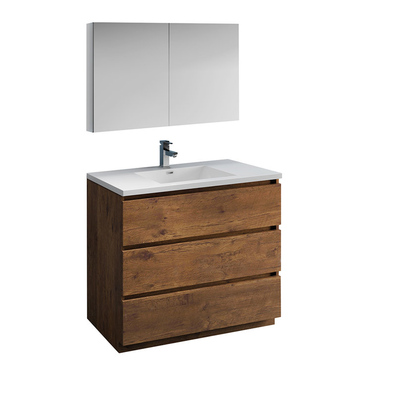 Fresca Senza Tuscany 40 Single Bathroom Vanity Set With Medicine