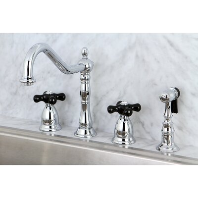 Duchess Double Handle Kitchen Faucet With Side Spray Kingston