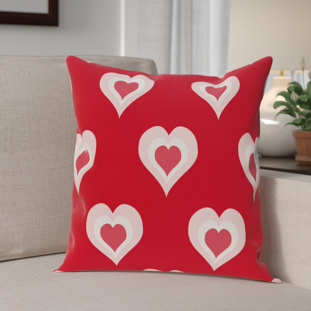 Valentine Outdoor Wreath Wayfair Valentine S Day Outdoor Throw Pillow