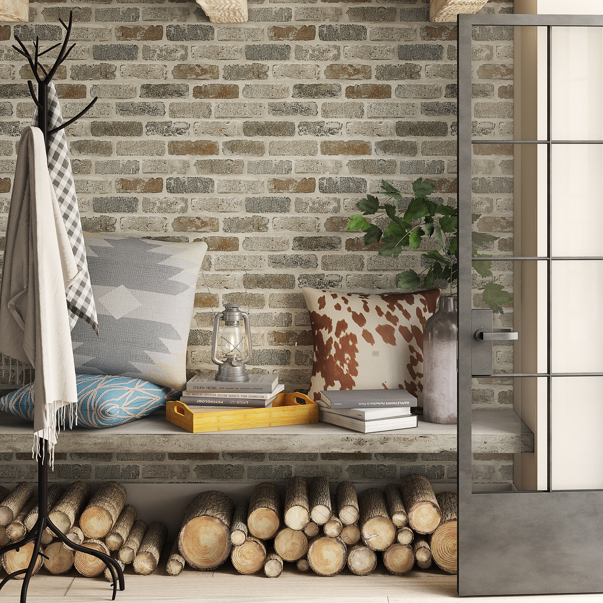 Featured image of post Living Room Exposed Brick Wallpaper Blooming wall faux stone brick wall mural wallpaper vinyl for livingroo this images is part of our 60 fascinating exposed brick wall ideas for living room pictures gallery