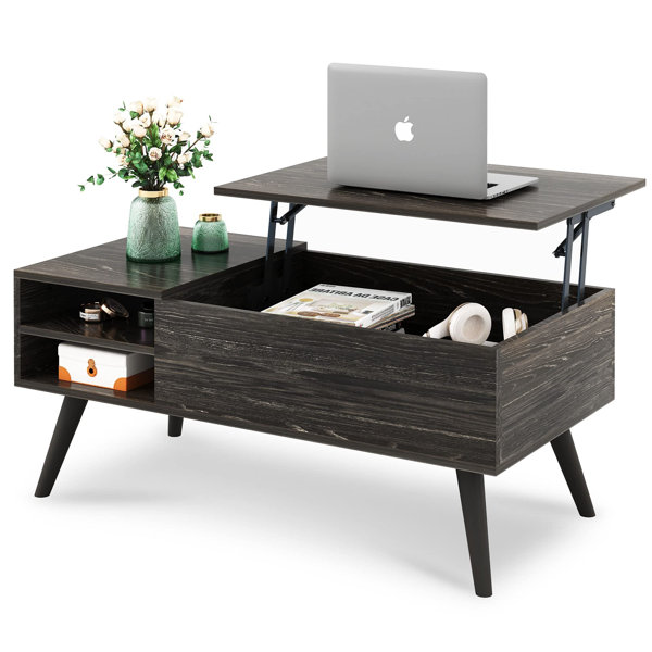 carbon loft oliver modern rustic wood coffee table