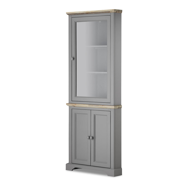 Brambly Cottage Teague Corner Display Cabinet Reviews Wayfair
