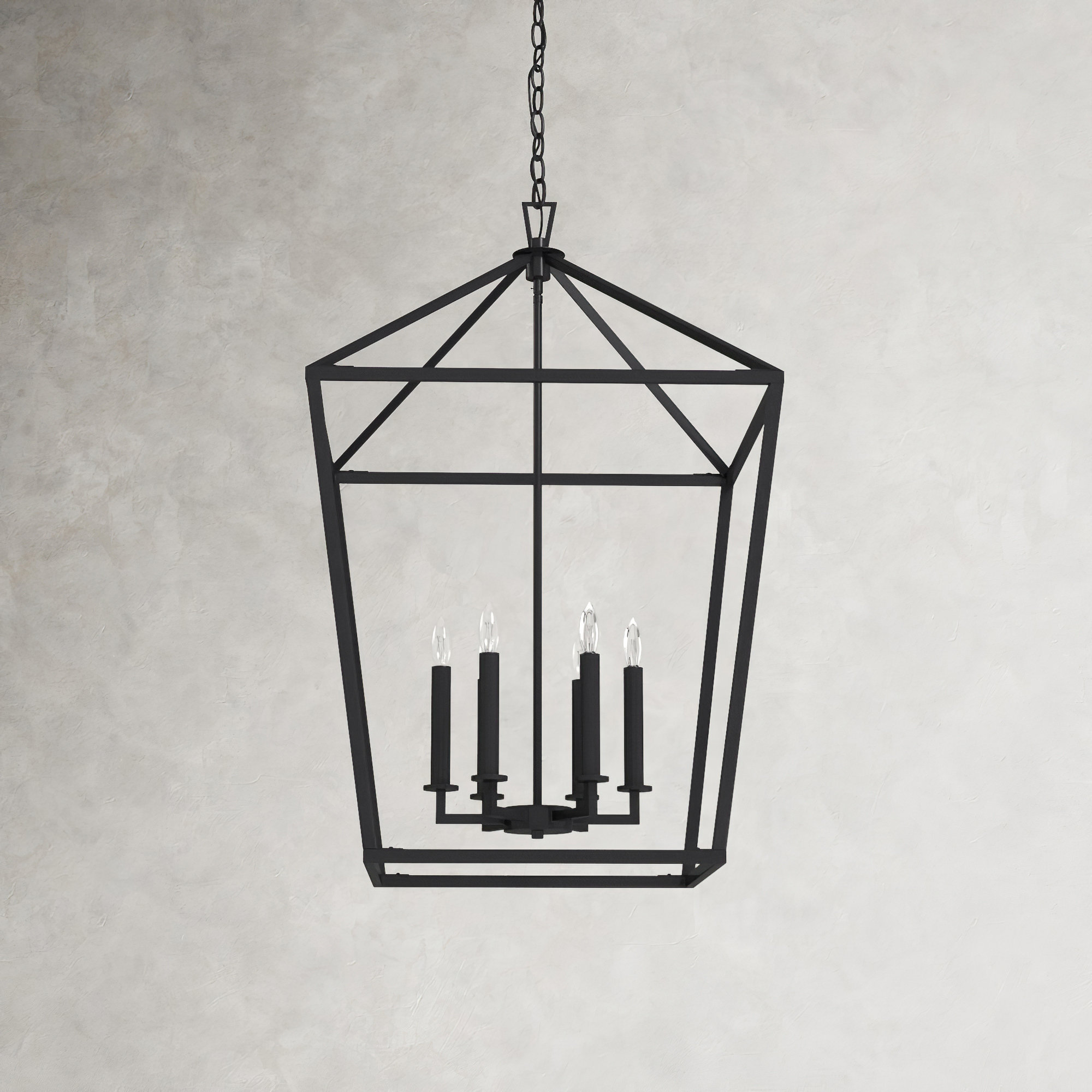 Hastings 6 Light Dimmable Lantern Geometric Chandelier & Reviews