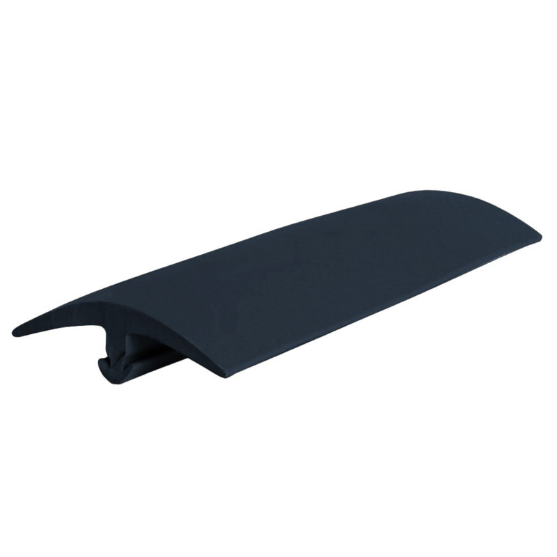 Roppe Vinyl 0 44 Thick X 144 Wide X 1 41 Length T Molding In Black Wayfair