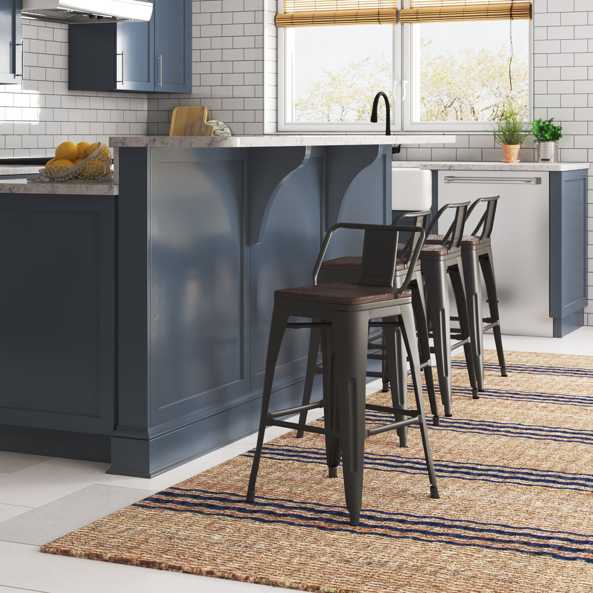 Sand & Stable Kaleo Swivel Counter and Bar Stool & Reviews Wayfair