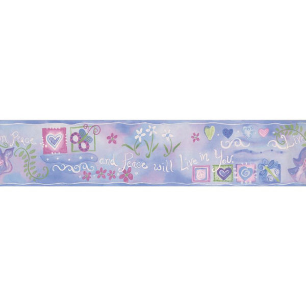 Harriet Bee Carlile Live In Peace 15 L X 5 W Wallpaper Border Wayfair