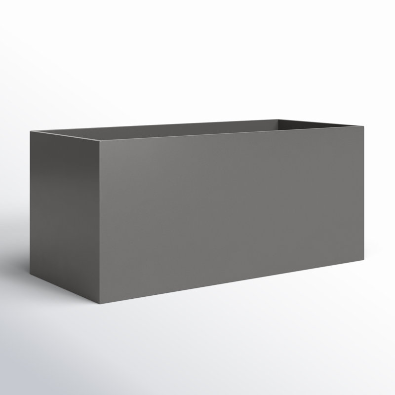 Cogburn Belmont Rectangle Planter Box Size: 16" H x 36" W x 16" D, Color: Brown