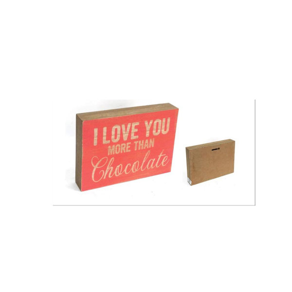 Love You More Wood Sign Wayfair You may request a different size, however, price is subject to change if item. love you more wood sign