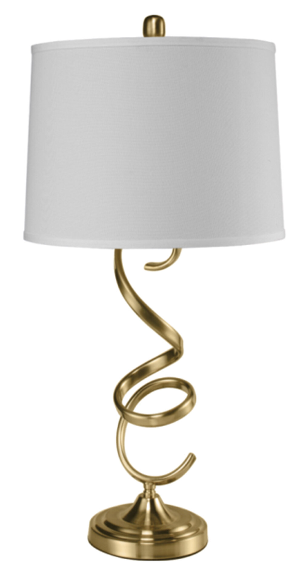 brass look table lamp